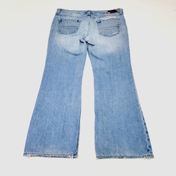 AMERICAN EAGLE ♡ Vintage Factory Faded 'n Distressed Boyfriend 77 Jeans 12S - Picture 13 of 17